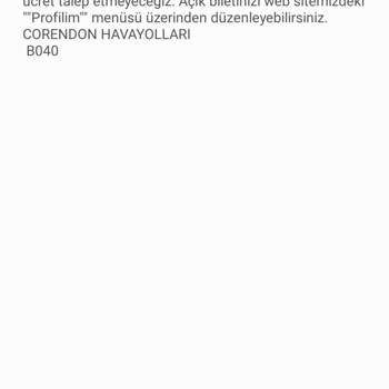 Corendon Airlines Bilet İptali
