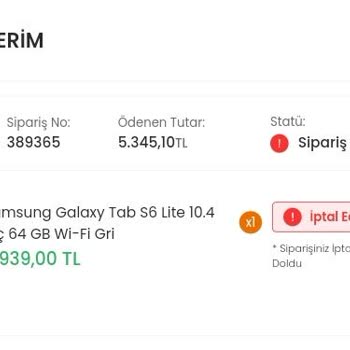 EasyCep 23 Nisandan Beri Param İade Edilmedi Ve Siparişim Kargoya Verilmiyor