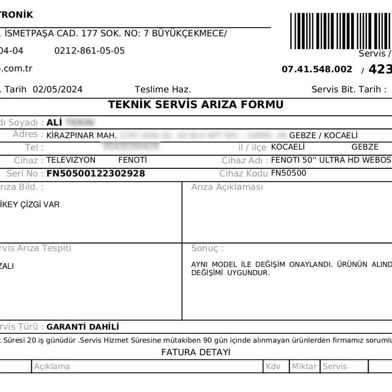 Şok Market Arızalı TV İadesinde Zorluk Çıkartıyor