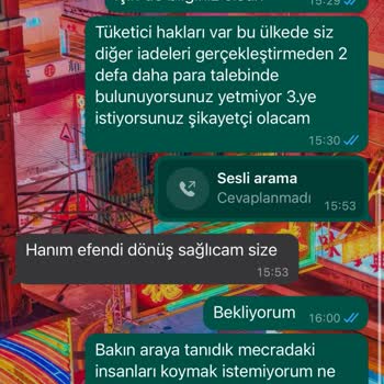 Sashy İade Yapmaması