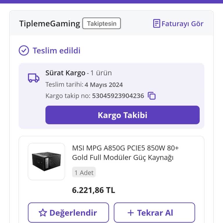 N11.com Teslim Kodu Gelmedi.