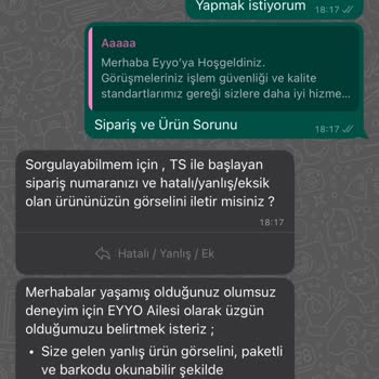 Eyyo Atelier Butik İptal Seçeneğinin Şikayetle Oluşması!