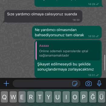 Eyyo Atelier Butik İptal Seçeneğinin Şikayetle Oluşması!