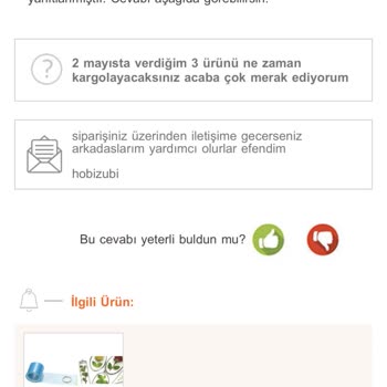 Trendyol-Hobizubi Şikayet İlgisizlik Ücreti Alıp Kargolamamak