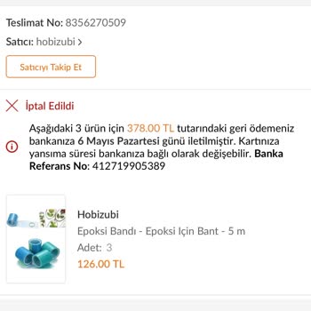 Trendyol-Hobizubi Şikayet İlgisizlik Ücreti Alıp Kargolamamak