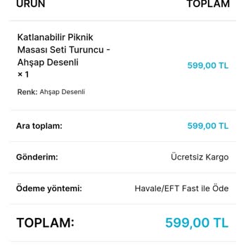 Enucuzfirsat.com Piknik Masa Sandalye Aldatmacası