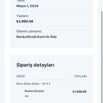 Beyhan Butik Ödemesini Yaptığım Ürün Hala Yollanmadı