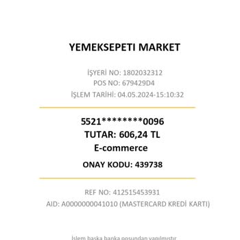 Yemeksepeti Haksız Kesilen Ücretler