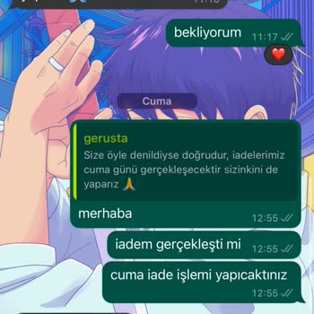 Gerusta Para İadesi Yapmıyor.