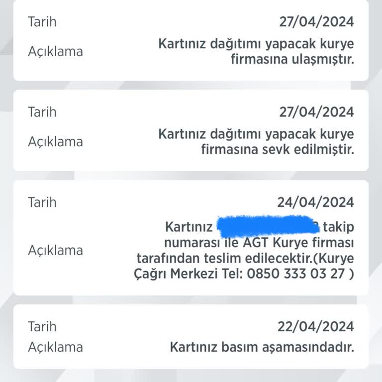 AGT Kurye (aynigunteslim.com) AGT Kurye Banka Kartını Dağıtım Yapmıyor Ve Bir Yetkili Yok