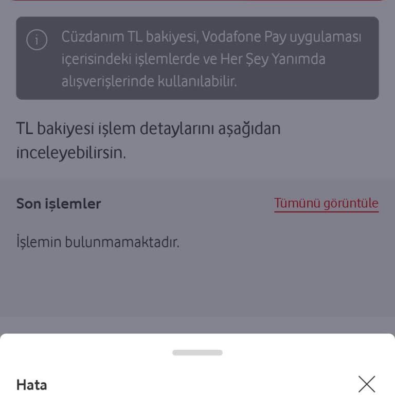 Vodafone Pay Kampanya Kodunu Kullanamıyorum Sürekli Hata Veriyor