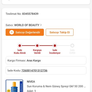 Trendyol Nivea Sahte Güneş Kremi Yolluyor