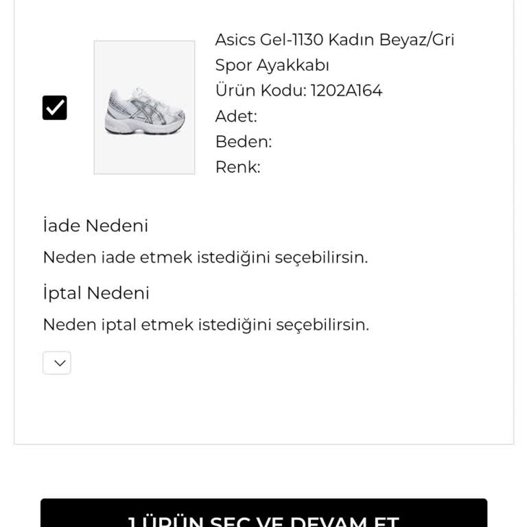 SuperStep Kolay İade Butonu Çalışmıyor.