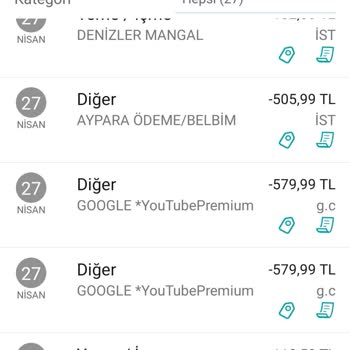 Youtube.com Premium İki Defa Yıllık Kullanım Bedeli Çekti