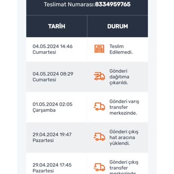 PTT Kargo İade Edilen Kargo Satıcıya Teslim Edilmiyor