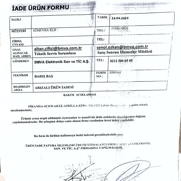 Piranha Ürününün Arkasında Durmuyor