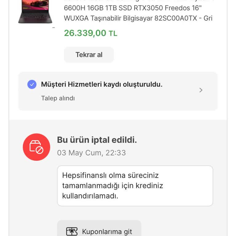 Hepsiburada Pişmanlık, Çok İlgisiz Bir Firma
