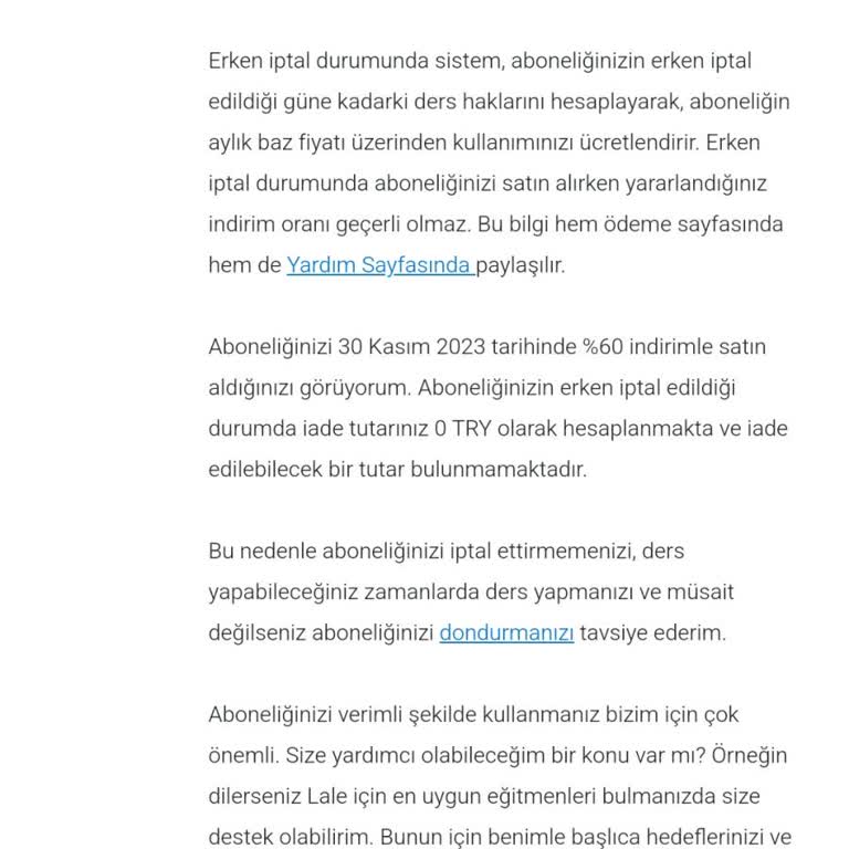 Cambly Kids Abonelik İptali Sorunsalı