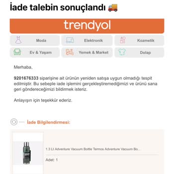 Trendyol İade Sürecinde Mağduriyetim