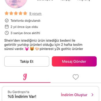 Gardrops Satıcının Siparişimi Göndermemesi