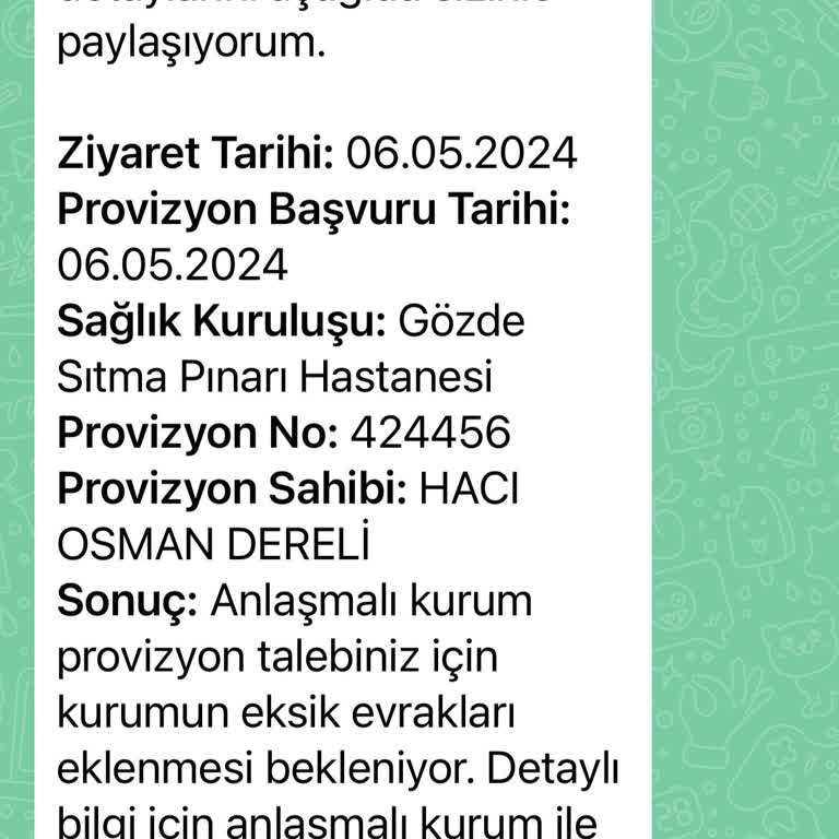 QNB Sigorta Provizyon Vermeme Sorunu