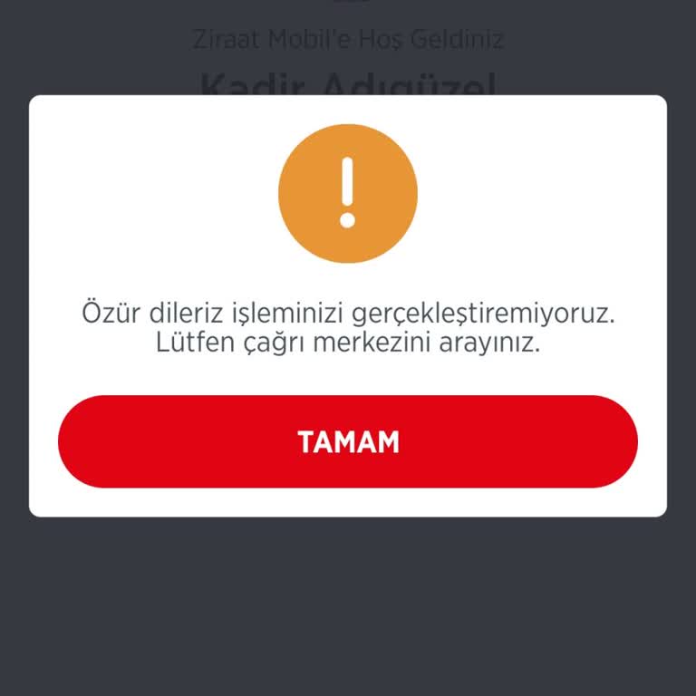 Ziraat Bankası Hesaba Güvenlik Blokesi