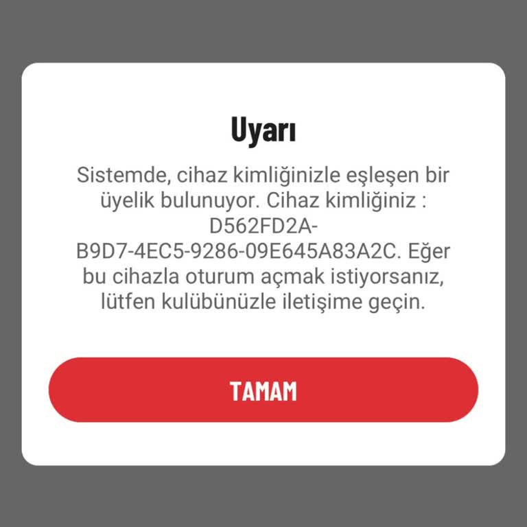 MACfit (İstanbul Anadolu) Macfit Cihaz Kimliği İle Eşleşen Üyelik