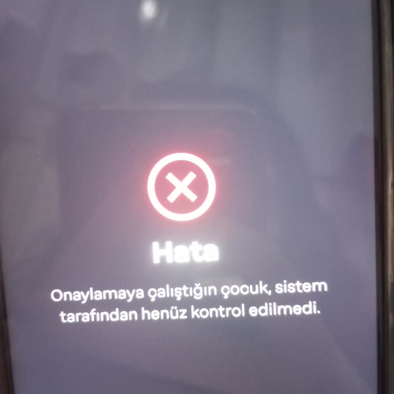 Papara Veli İzni Hata