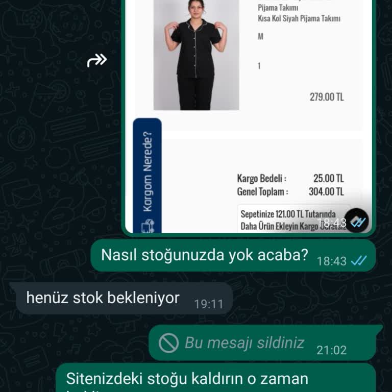 Ayrem Korse Ayrem.com Geç Ve Eksik Gönderilen Ürün/ Stoksuz Ürün Satma