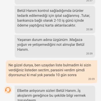 Trendyol Hızlı Market Trendyol'da İptal Edilen Market Siparişi Ve Bekleyen İade