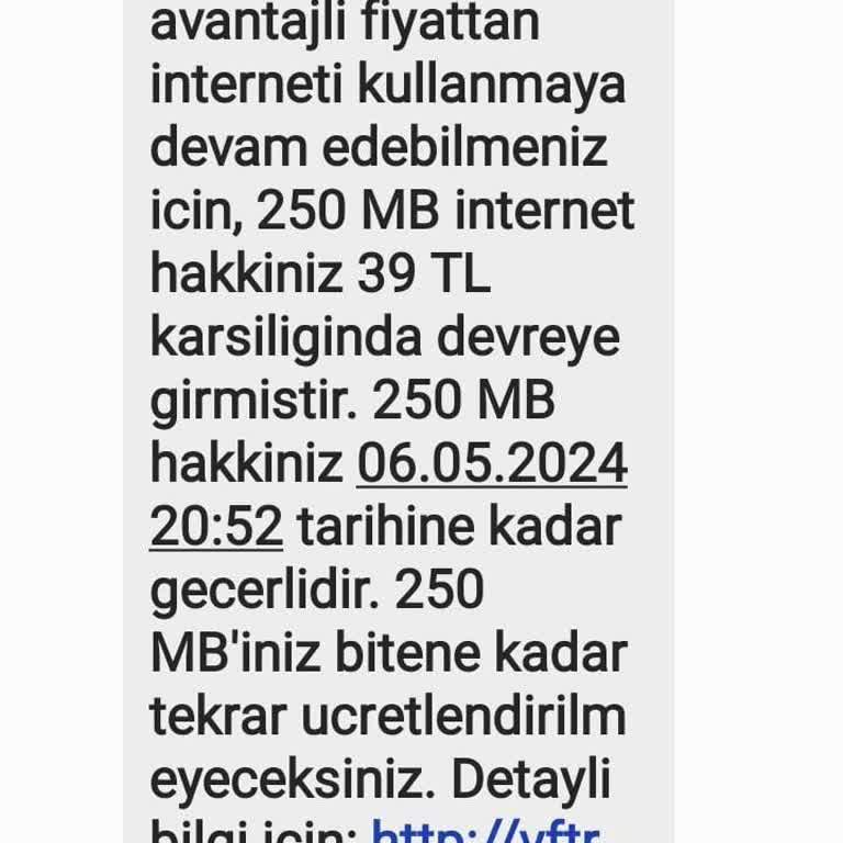 Vodafone Paramı Geri Ver