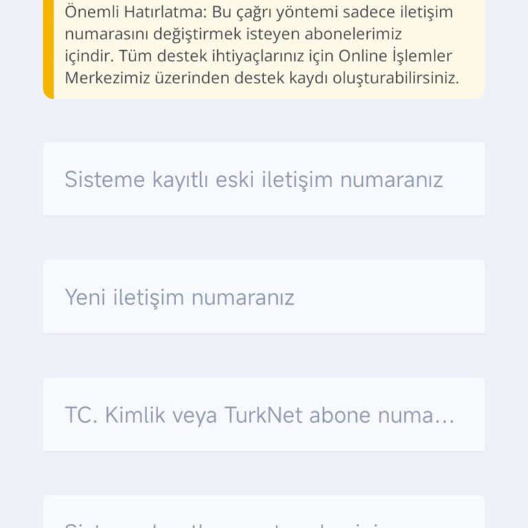 TurkNet Destek Hattına Ulaşamıyorum