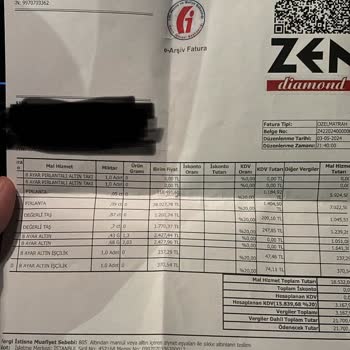 Zen Pırlanta A. Ş. / Para İadesi Talebi