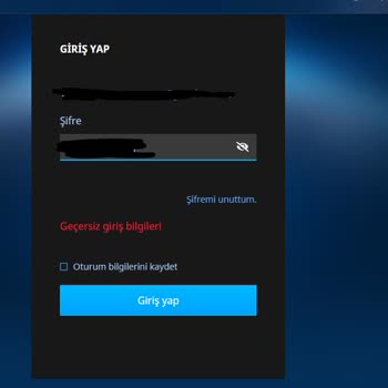 Gameforge Metin2 TR - Geçersiz Giriş Bilgileri Hatası