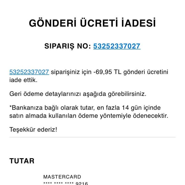 Zara Ertesi Gün Teslimat Sorunu