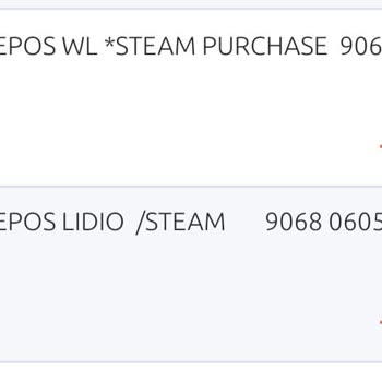 LIDIO/Steam Bilgim Dışın Kredi Kartımdam Para Çekmiştir.