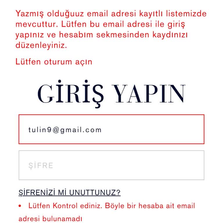 Estee Lauder Hesaba Ulaşamıyorum Yardim İstiyorum