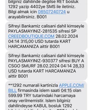 Mylove Butik Kart Numaram Çalındı