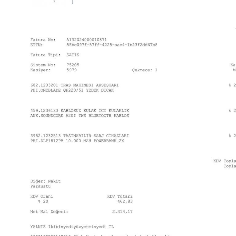 Media Markt Kişisel Verilerin İhlali Yapmadığım Bir Alışveriş Faturası