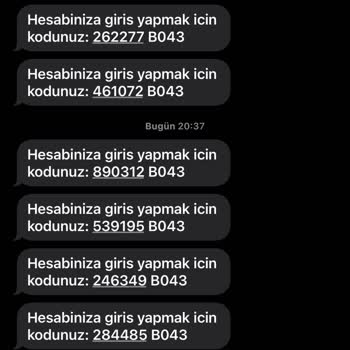 Alotell Akar Telekom Sürekli 'Hesabınıza Giriş Yapmak İçin Şu Kodu Girin' Gibi Mesajlar Alıyorum