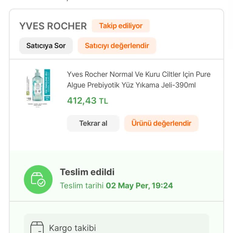 Yves Rocher Yıkama Jeli Alerji Yaptı