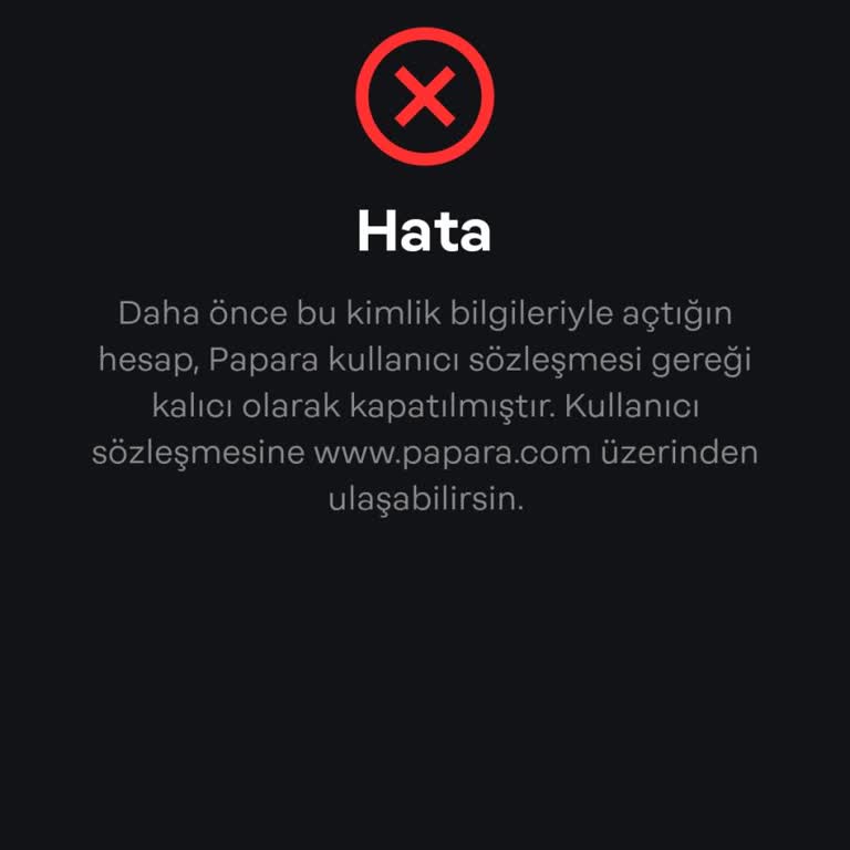 Papara Hesabımı Onaylayamıyorum