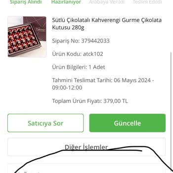 Çiçek Sepeti Eksik Ürün Mağduriyeti