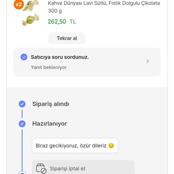 Hepsiburada Kahve Dünyası Satıcısının İlgisizliği Ve Vurdumduymazlığı