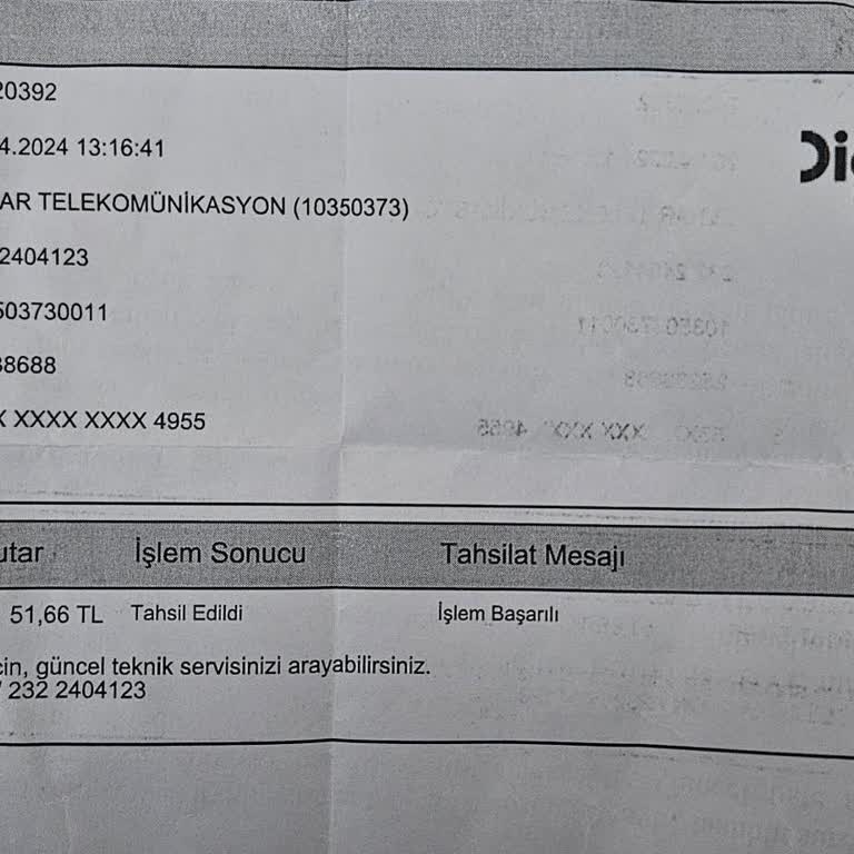 Digiturk Ün Kullanmadığım Paketinin Ücret Talebi