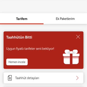 Vodafone Kırmızı Red Paketi Ve Taahhüt