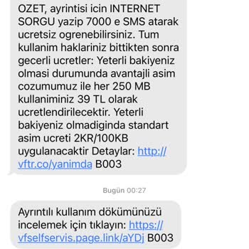 Vodafone İnternetim Çok Hızlı Bitiyor