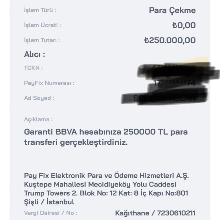 PayFix Para Çekme Problemi