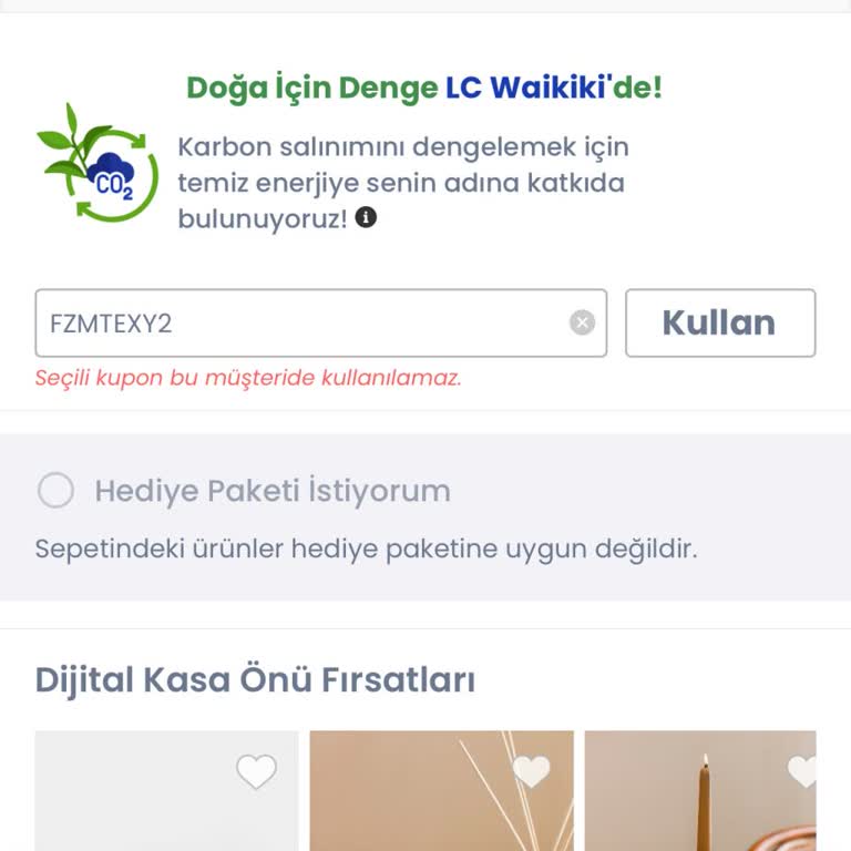 Kupon Kullanılmıyor LCW