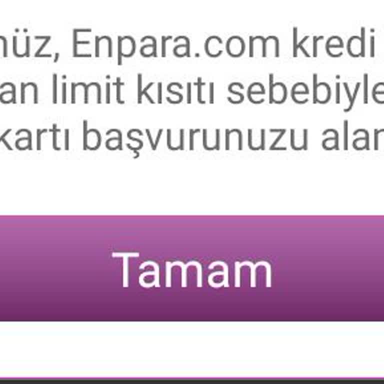 Enpara Kısıtlama Kaldırmanızı İstiyorum